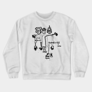 Three Amigos Doodle Black Crewneck Sweatshirt